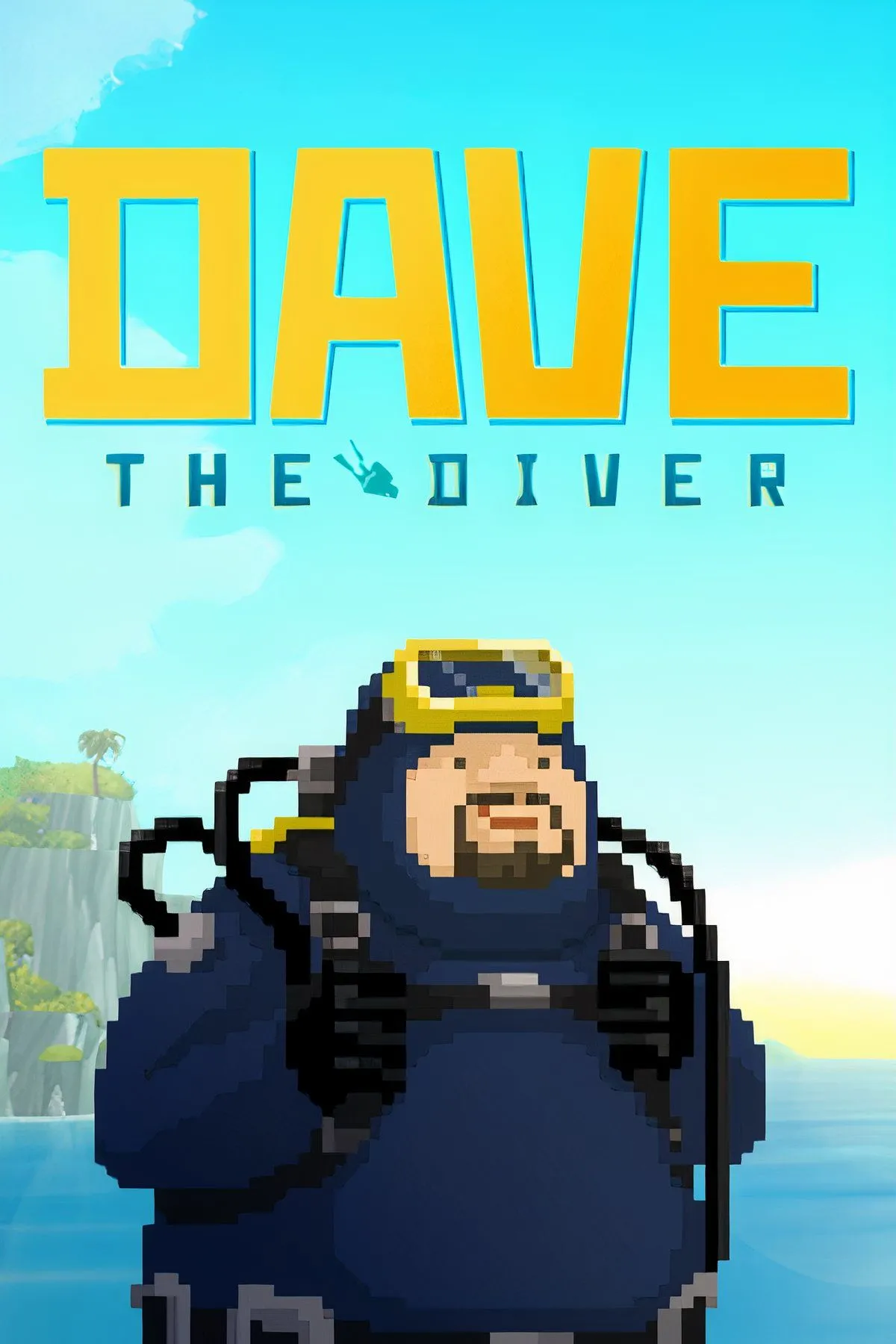 Hình ảnh bìa của Dave the Diver, với nhân vật chính đang lặn biển