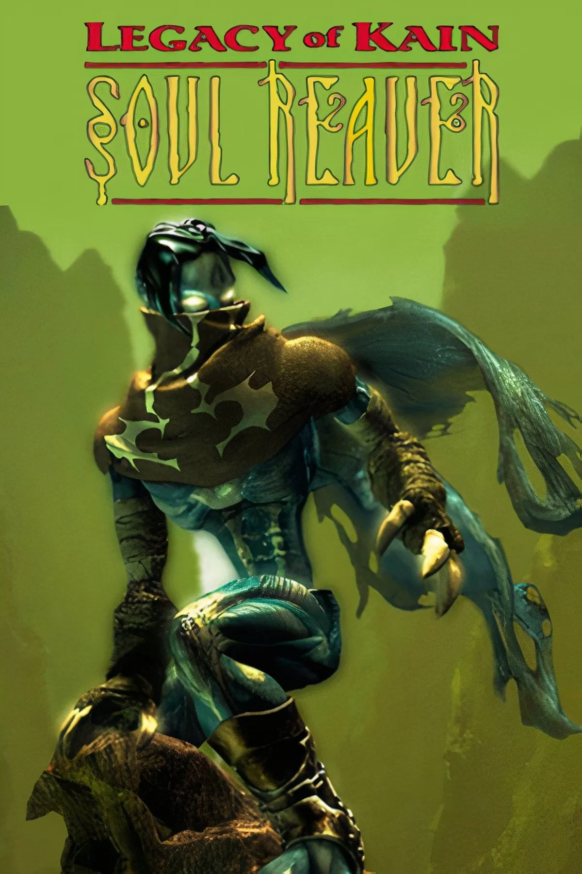 Hình ảnh bìa game Legacy of Kain: Soul Reaver, với nhân vật chính Raziel