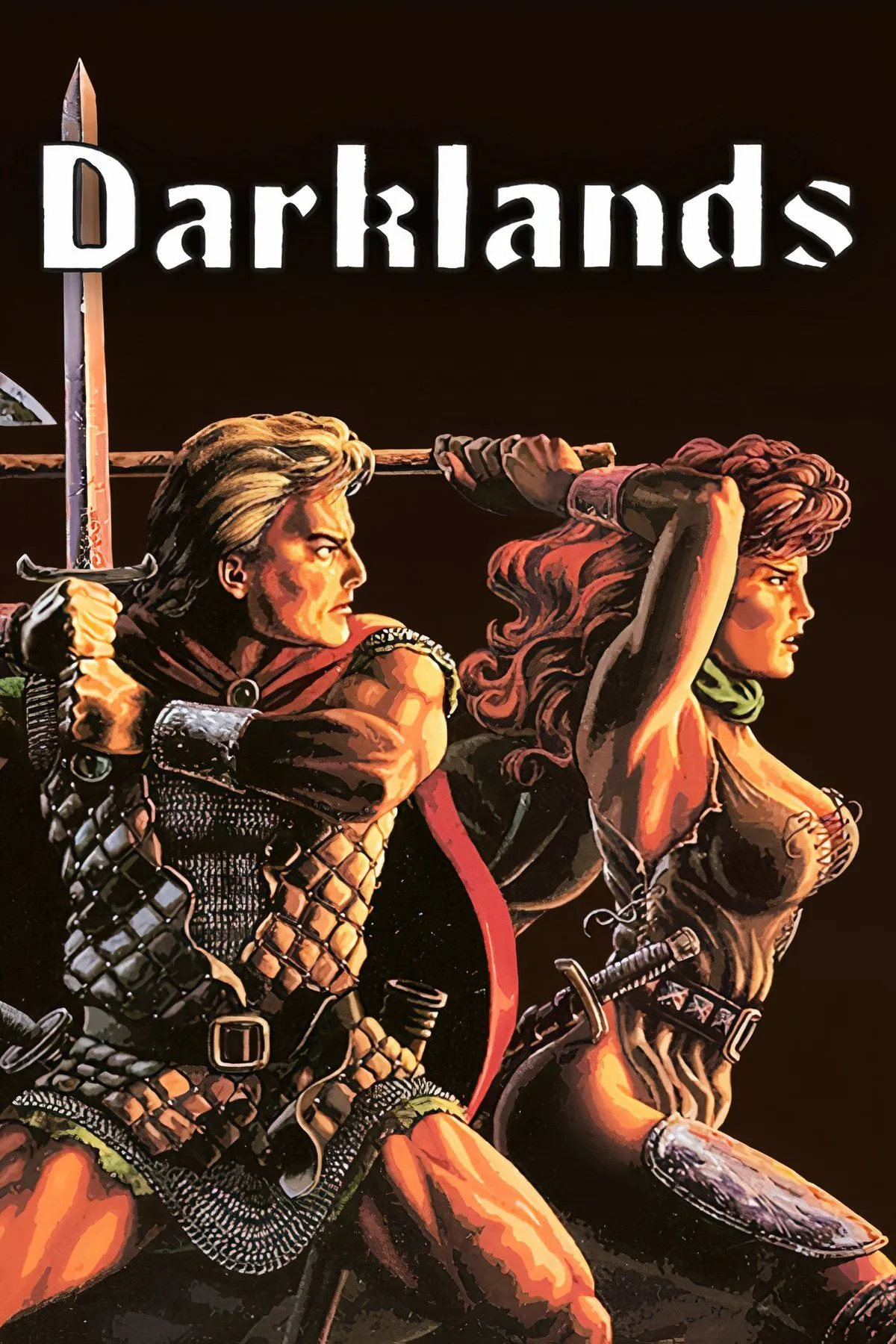 Hình ảnh gameplay cổ điển của Darklands, thể hiện bản đồ thế giới mở rộng lớn