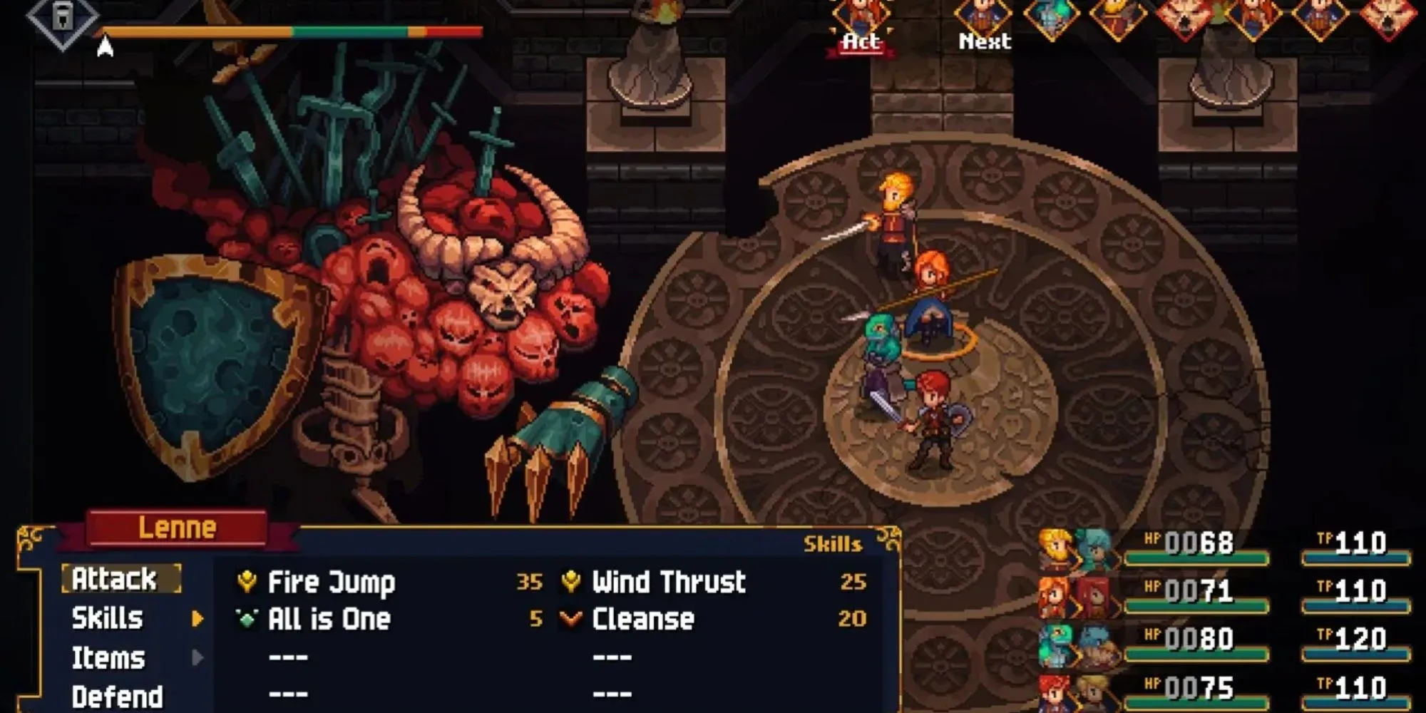Hình ảnh gameplay từ game RPG indie Chained Echoes