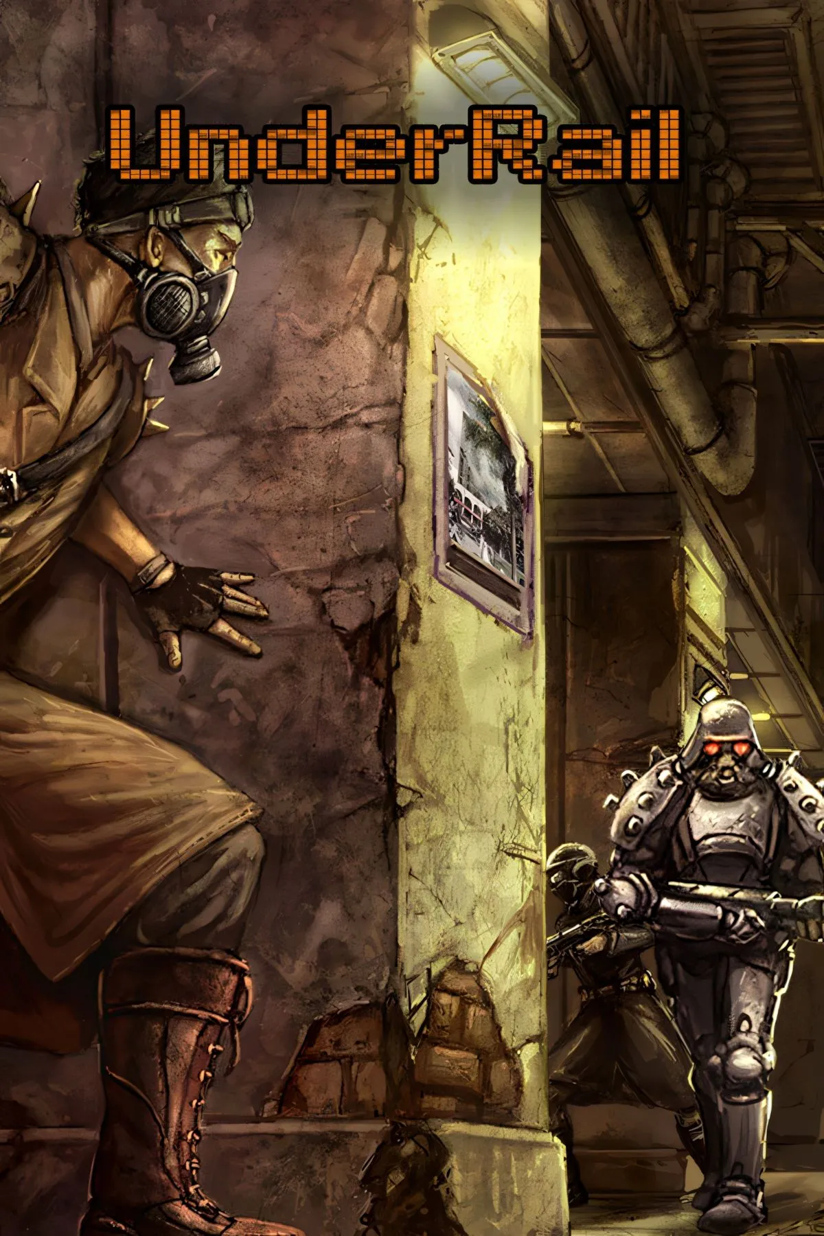 Hình ảnh giới thiệu thế giới ngầm trong game Underrail với giao diện người dùng đặc trưng