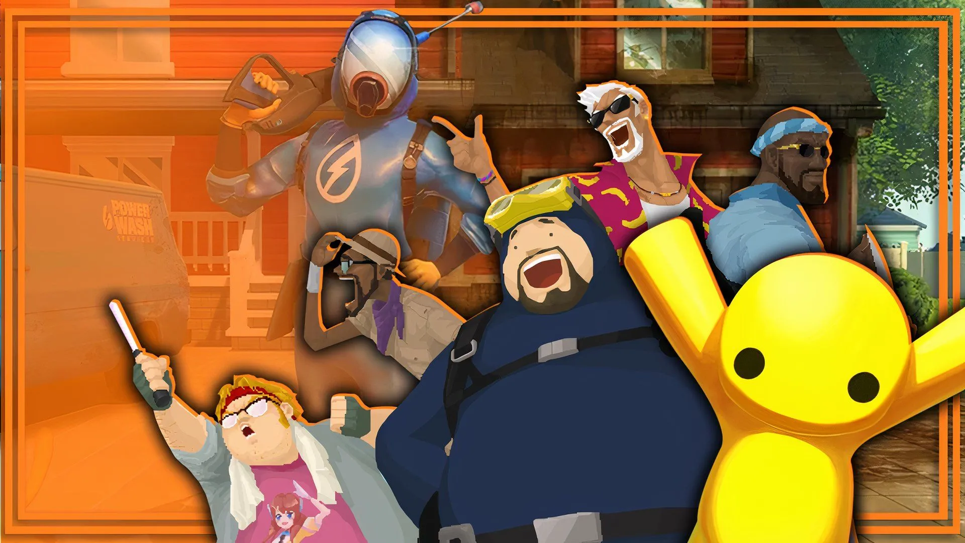 Hình ảnh tổng hợp các tựa game casual phổ biến trên Steam, mang tính giải trí nhẹ nhàng.