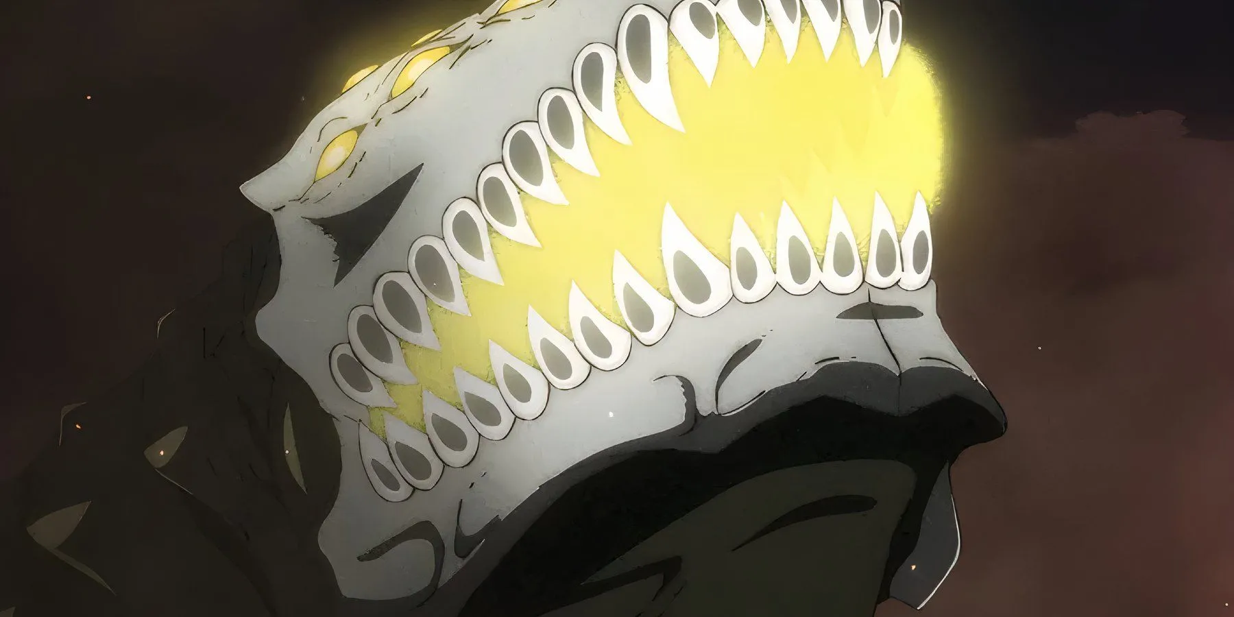 Kaiju No 2 đứng sừng sững, đe dọa.
