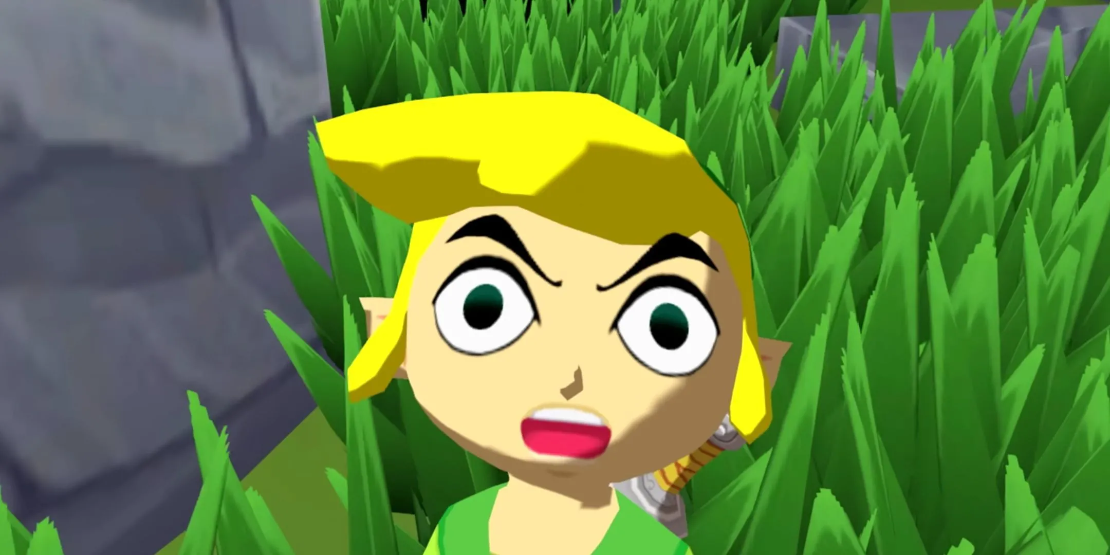 Link ngạc nhiên trong The Legend of Zelda: Wind Waker HD, minh họa sự &quot;tự mãn&quot; trong phim.