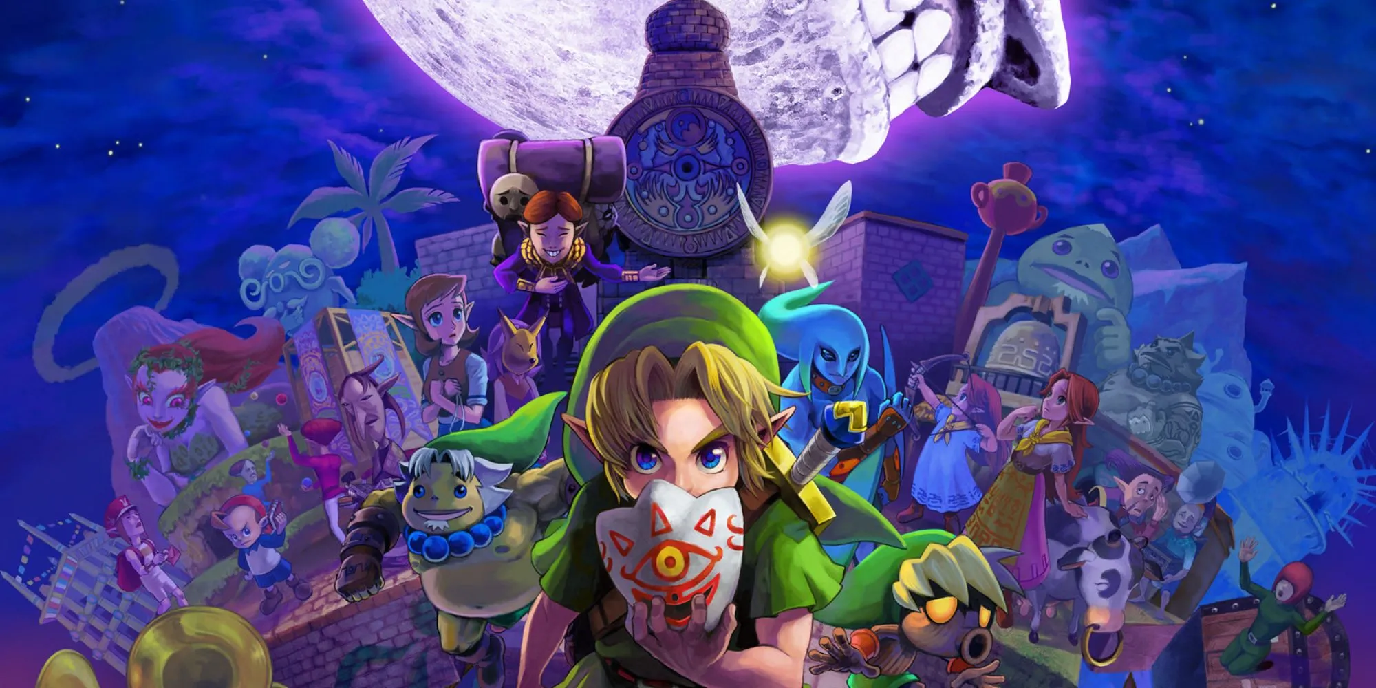 Mặt nạ Majora Mask biểu tượng của tựa game The Legend of Zelda: Majora's Mask