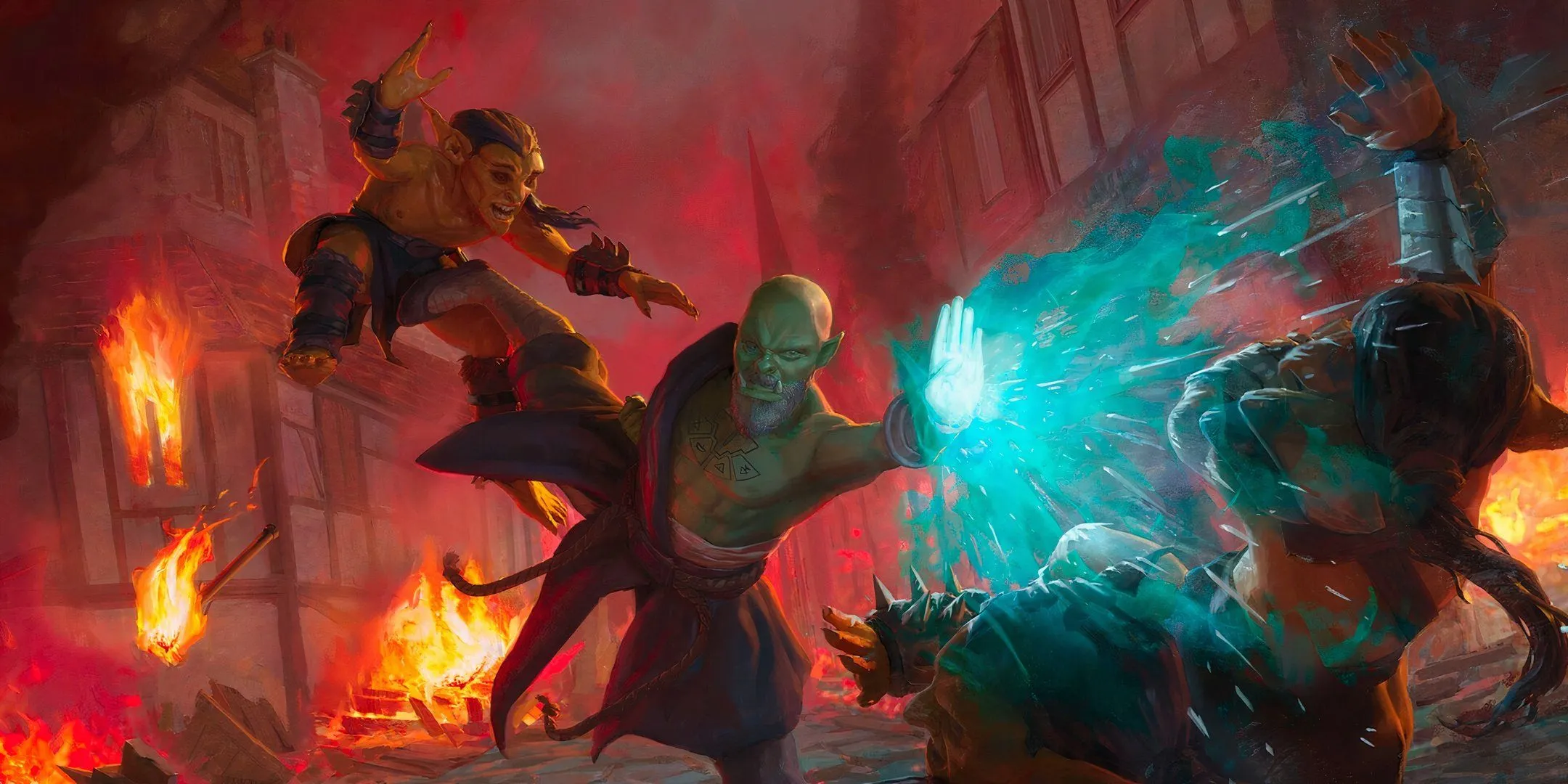 Monk D&amp;D sử dụng đòn đánh Ki mạnh mẽ chống lại kẻ thù