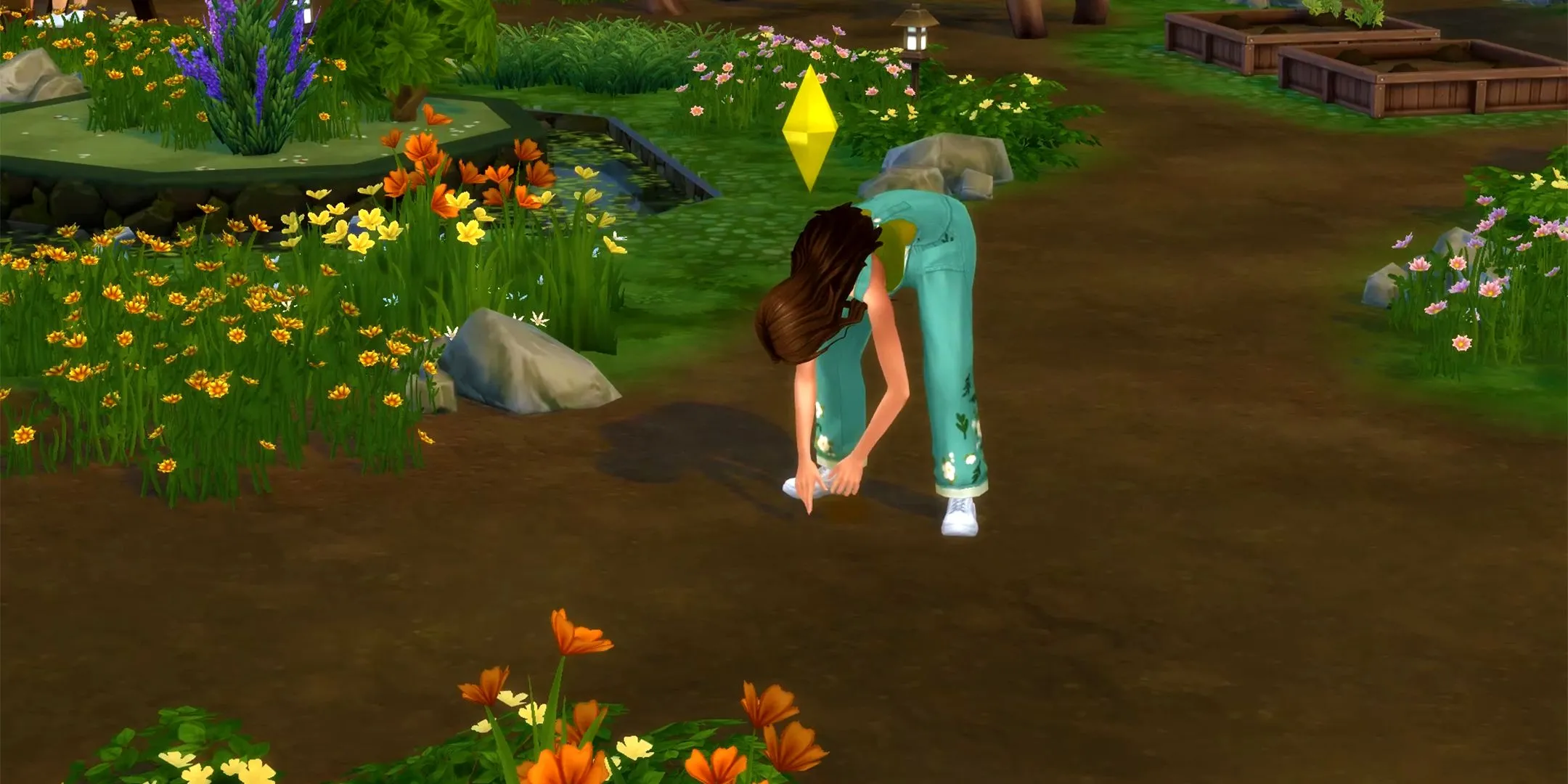 Người chơi thu thập vật phẩm quý hiếm từ thiên nhiên Everdew trong The Sims 4
