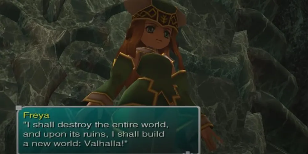 Nhân vật Freya trong trận chiến cuối game Star Ocean: 'Til The End Of Time.