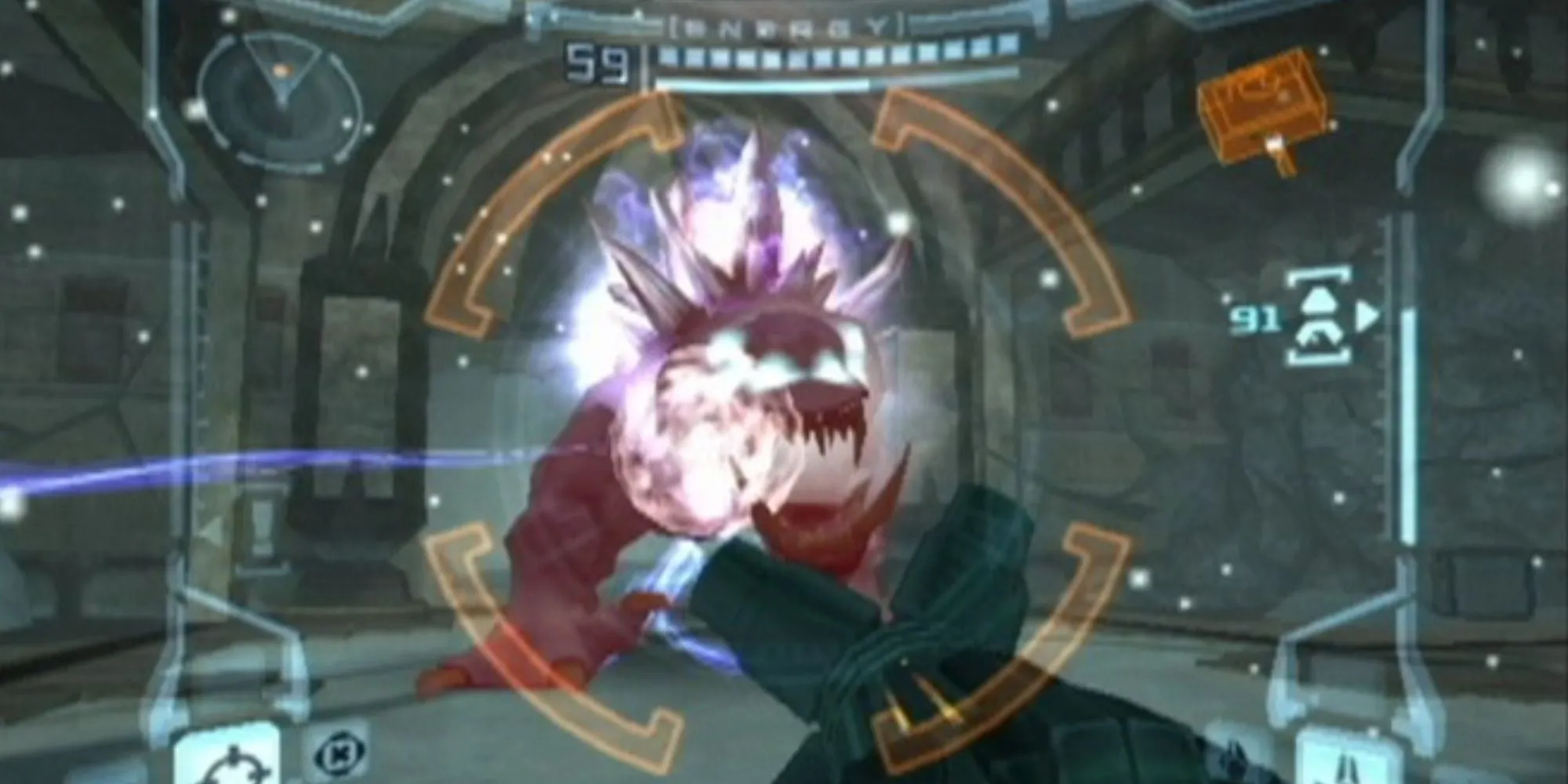 Nữ anh hùng Samus Aran trong khung cảnh ấn tượng của Metroid Prime