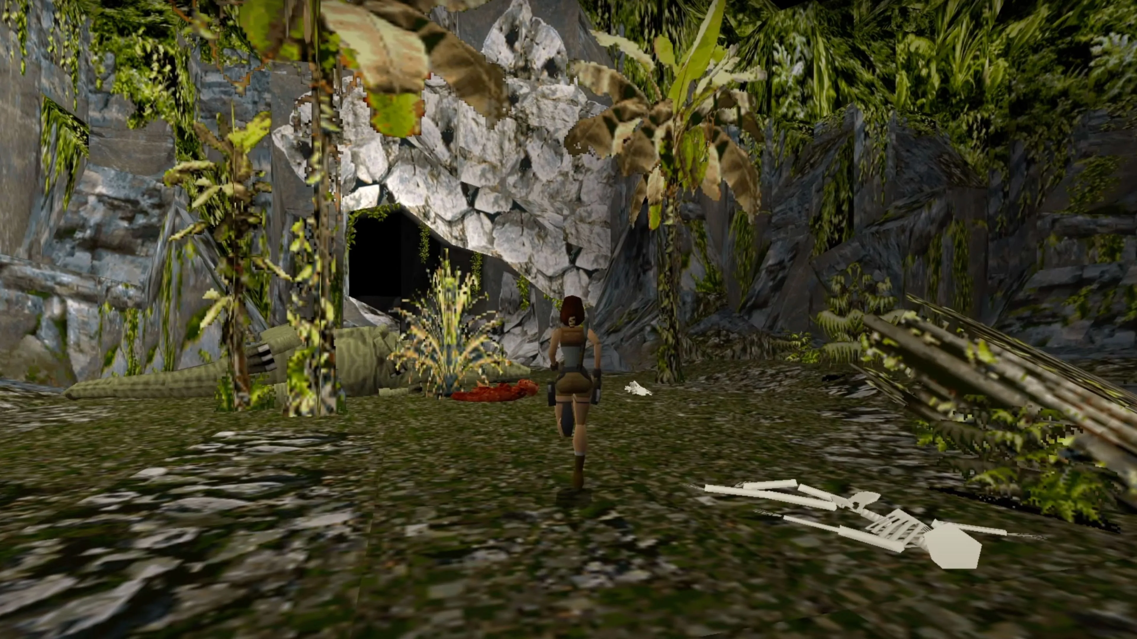Phòng tập thể dục trong Lara's Home của Tomb Raider, nơi Lara luyện kỹ năng nhảy và leo trèo