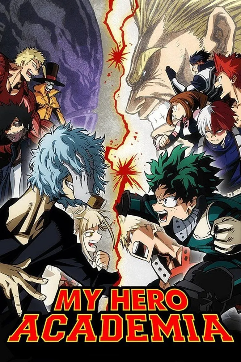 Poster quảng bá cho anime My Hero Academia