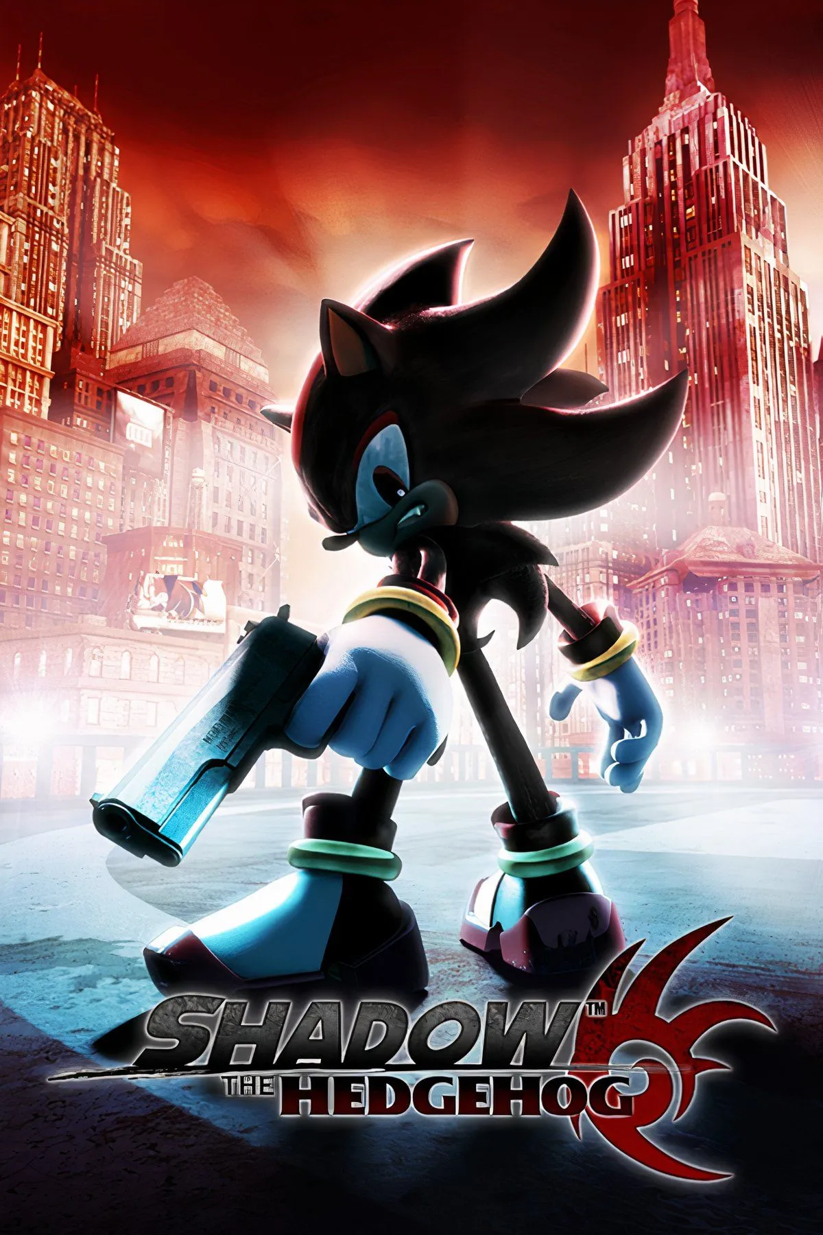 Shadow the Hedgehog trên trang bìa game riêng của mình