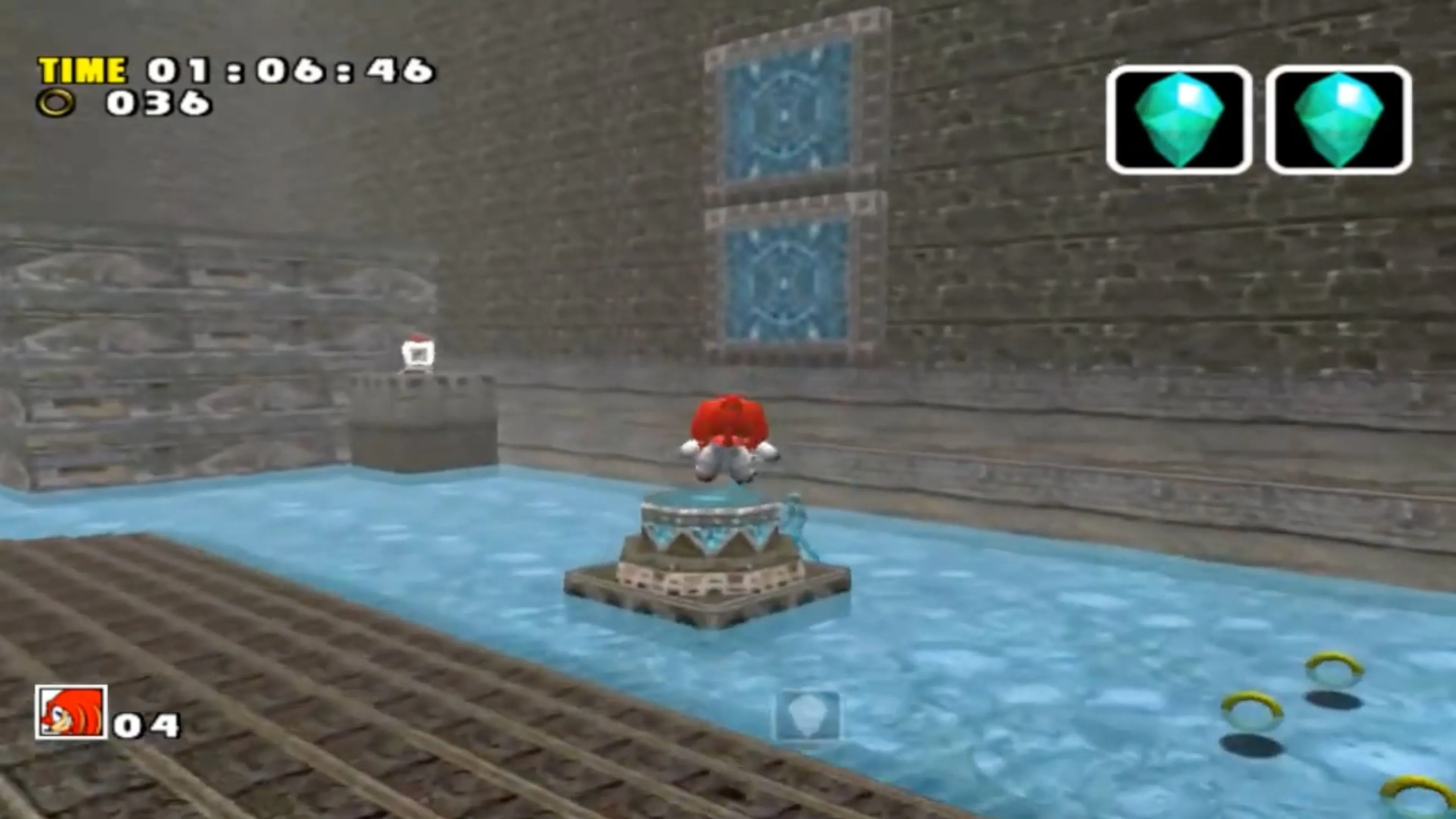 Sonic và các nhân vật phụ tụ tập trong một cảnh cutscene của game