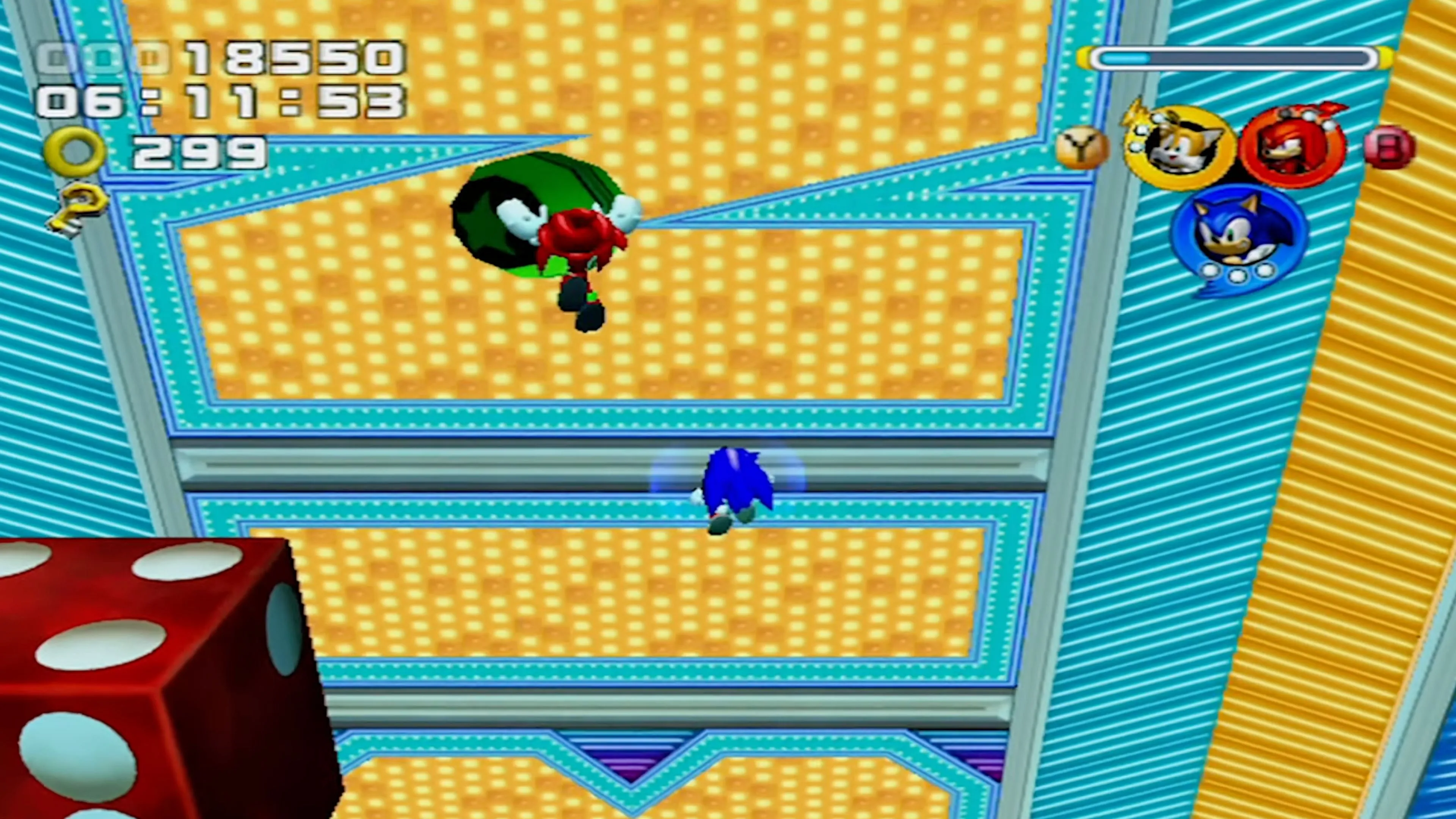 Team Chaotix gồm Vector, Espio và Charmy trong hành động thám tử