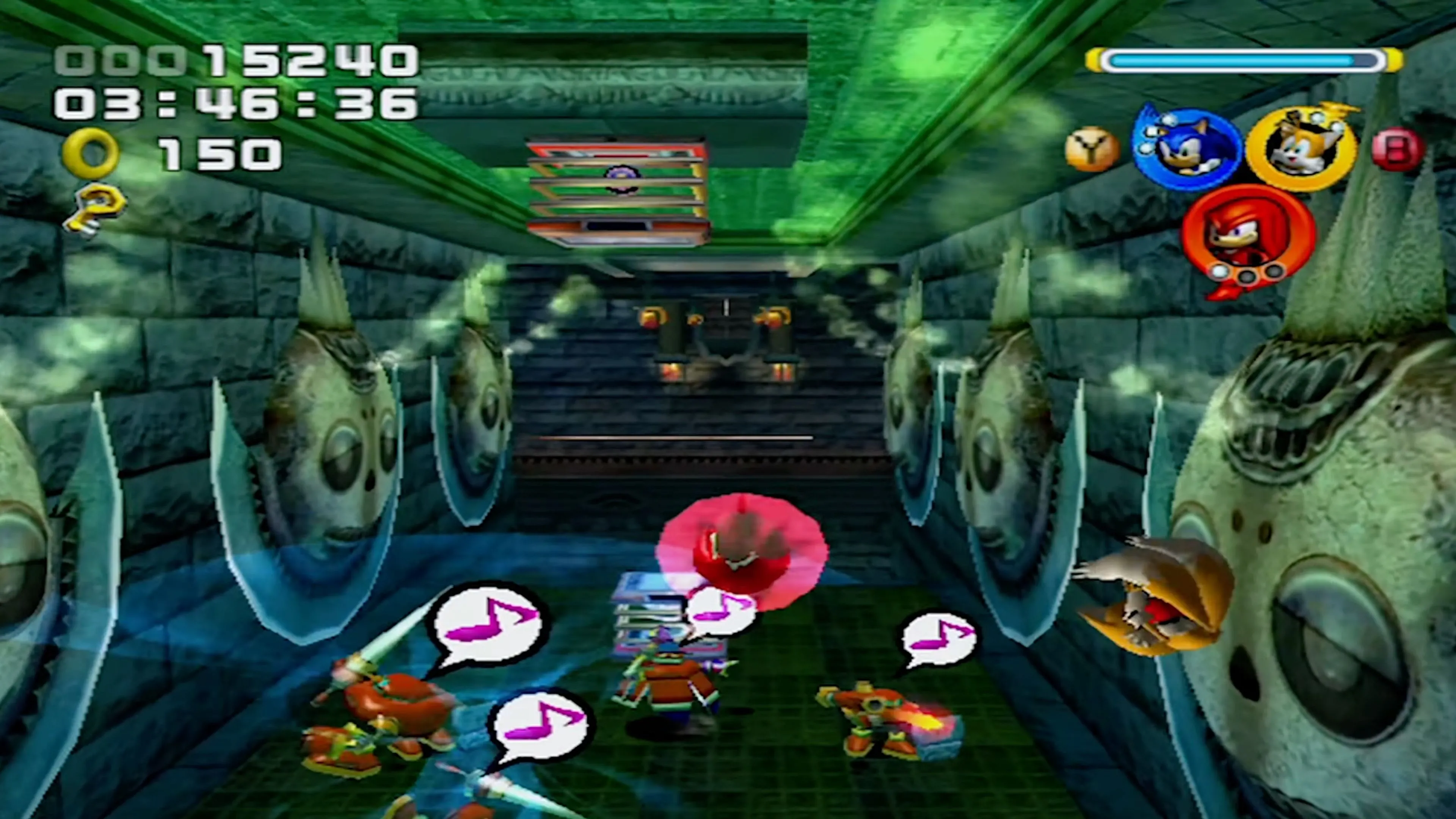 Team Rose với Amy, Cream và Big the Cat cùng nhau vượt qua chướng ngại vật