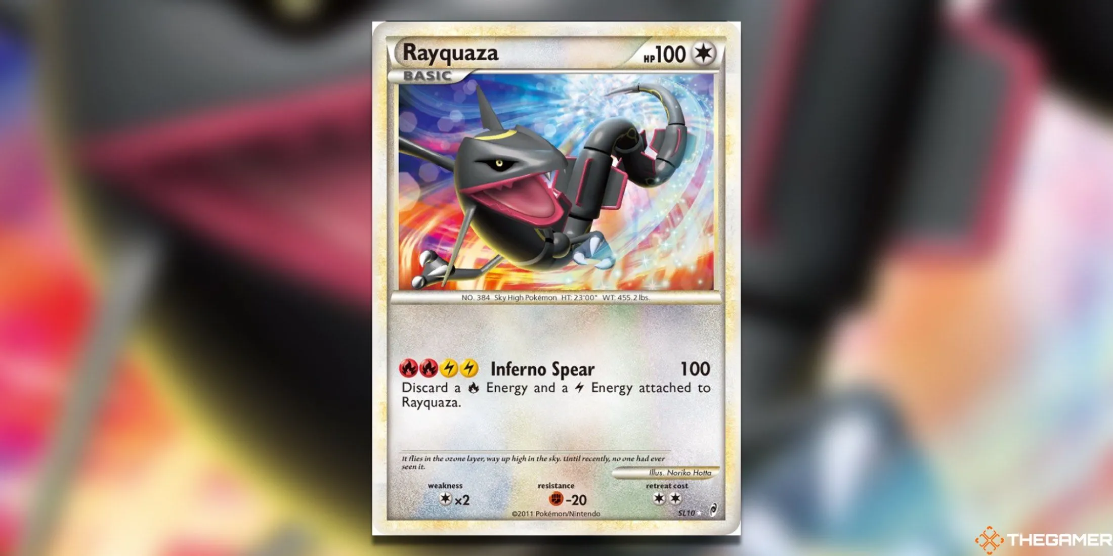 Thẻ bài Pokemon TCG Rayquaza Shiny từ bộ Call of Legends, thẻ bài đắt giá nhất kỷ nguyên HGSS.