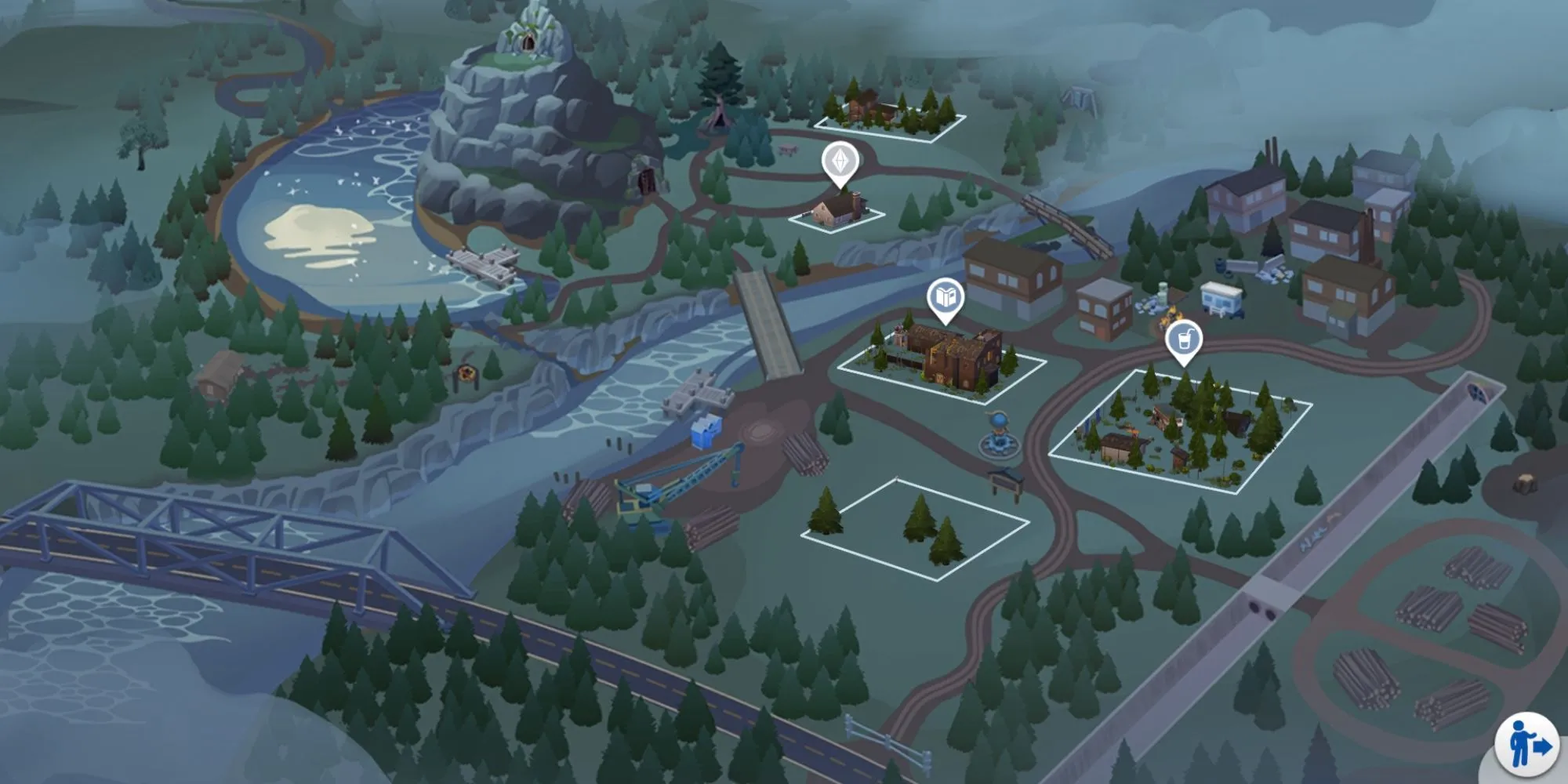 Thế giới Moonwood Mill chuyên biệt cho Werewolves trong The Sims 4
