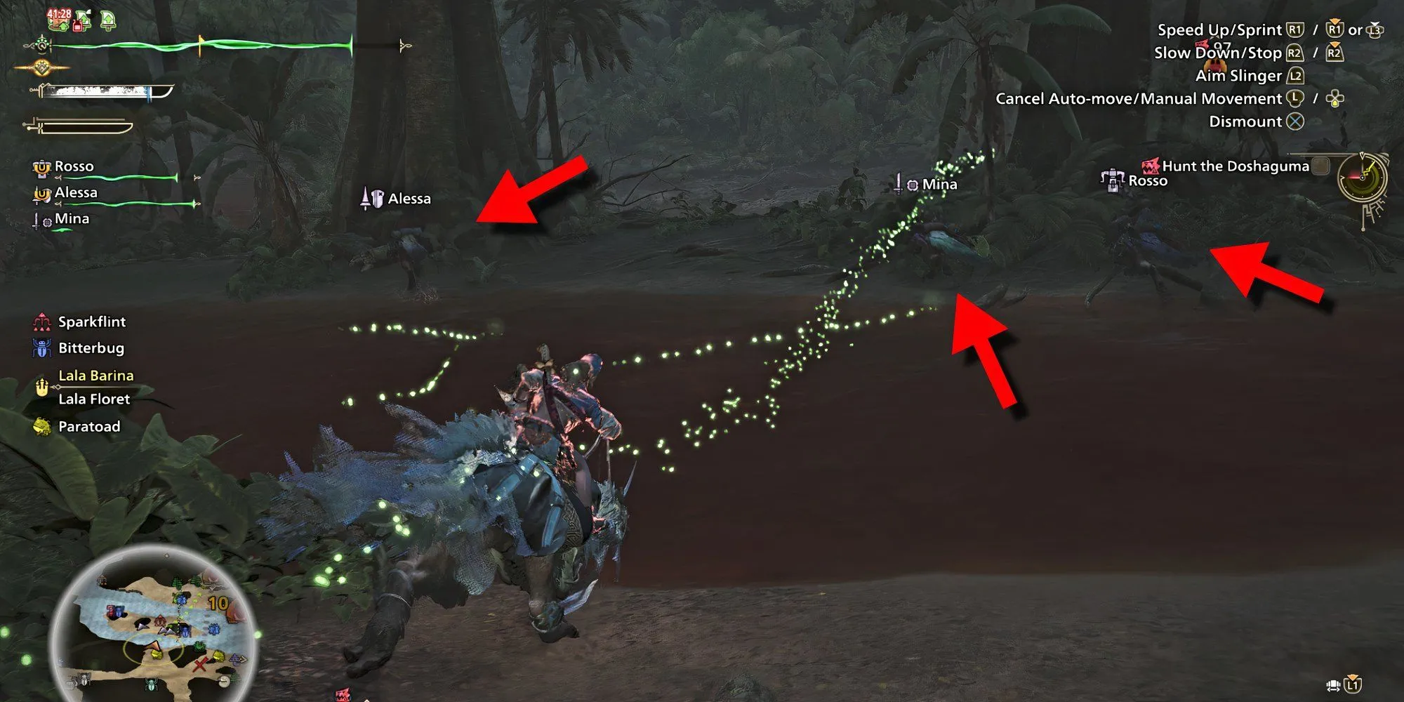 Thợ săn hỗ trợ đang chiến đấu cùng người chơi trong Monster Hunter Wilds