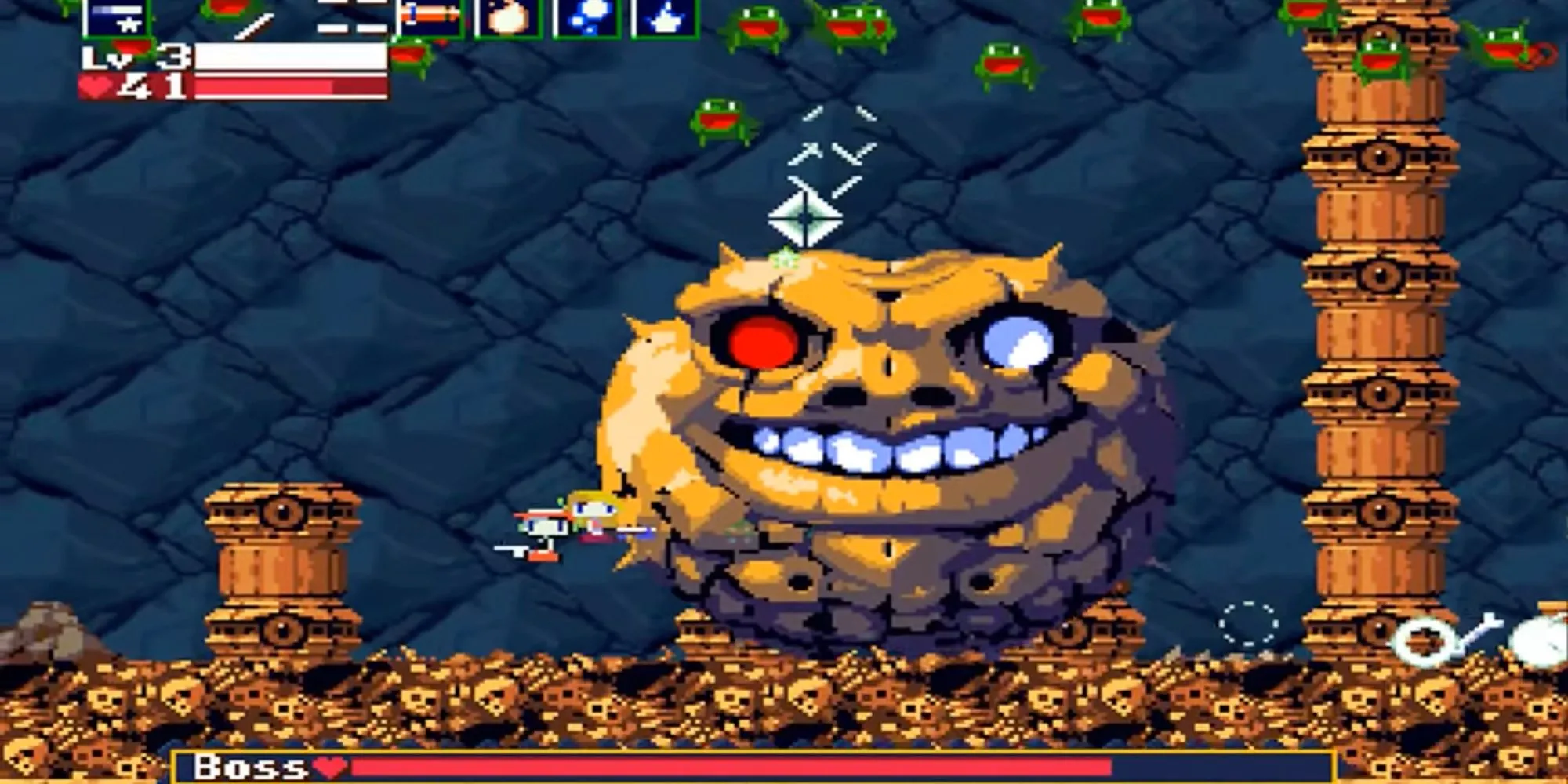 Trận chiến cuối cùng với Ballos trong Bloodstained Sanctuary của Cave Story
