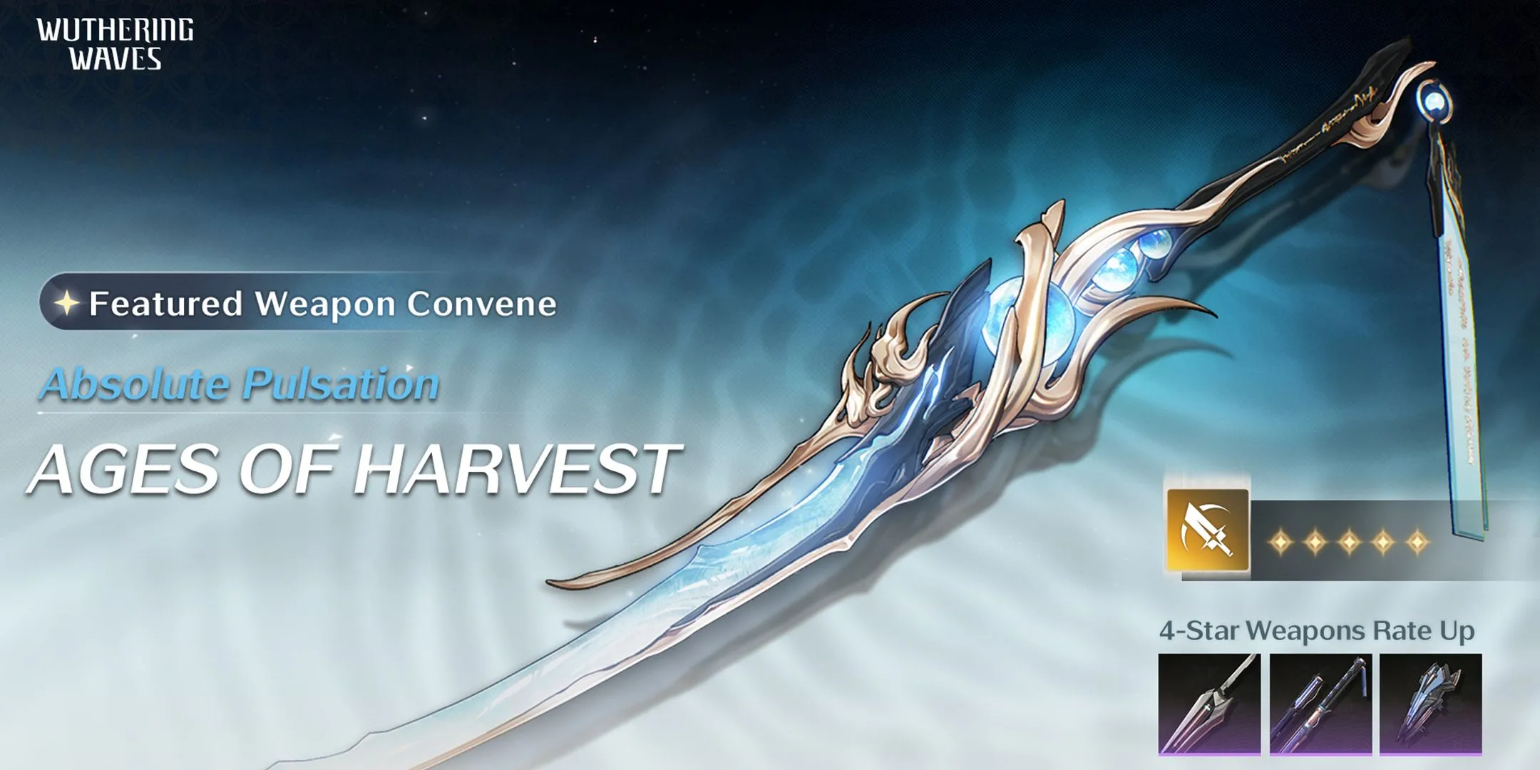 Vũ khí 5 sao Ages of Harvest đi kèm banner Jinhsi Wuthering Waves 1.1 Giai đoạn 1