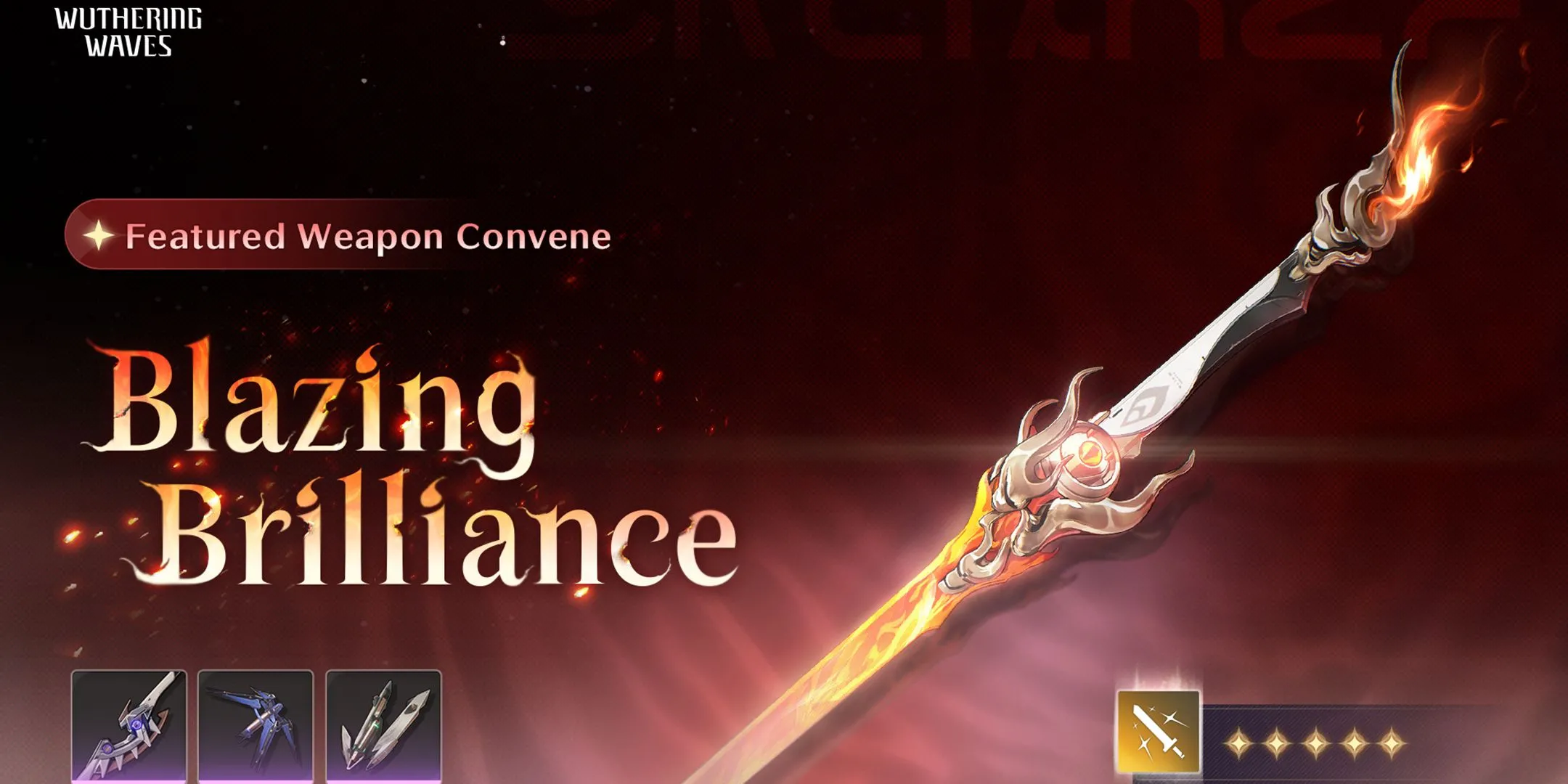 Vũ khí 5 sao Blazing Brilliance đi kèm banner Changli rerun Wuthering Waves 2.1 Giai đoạn 2