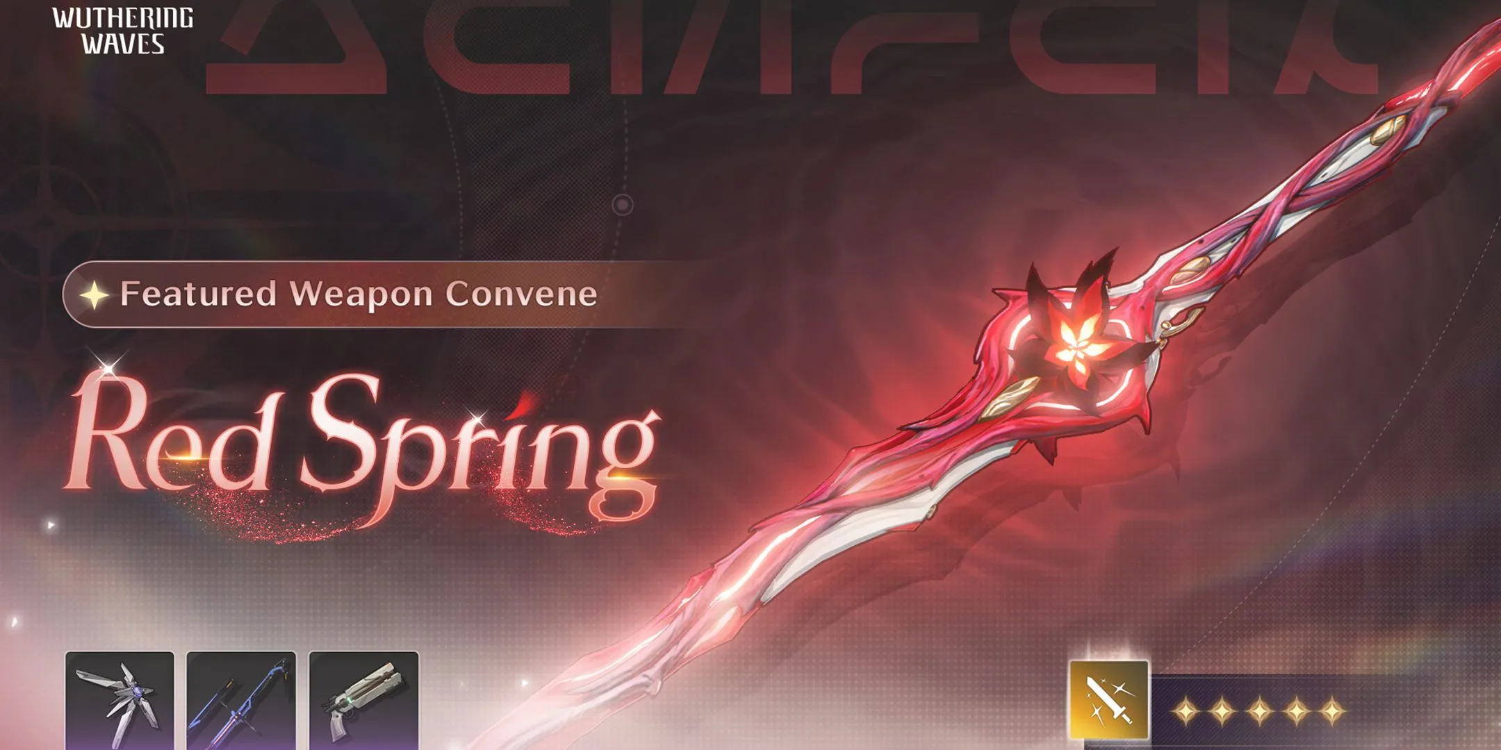 Vũ khí 5 sao Red Spring đi kèm banner Camellya rerun Wuthering Waves 2.2 Giai đoạn 1
