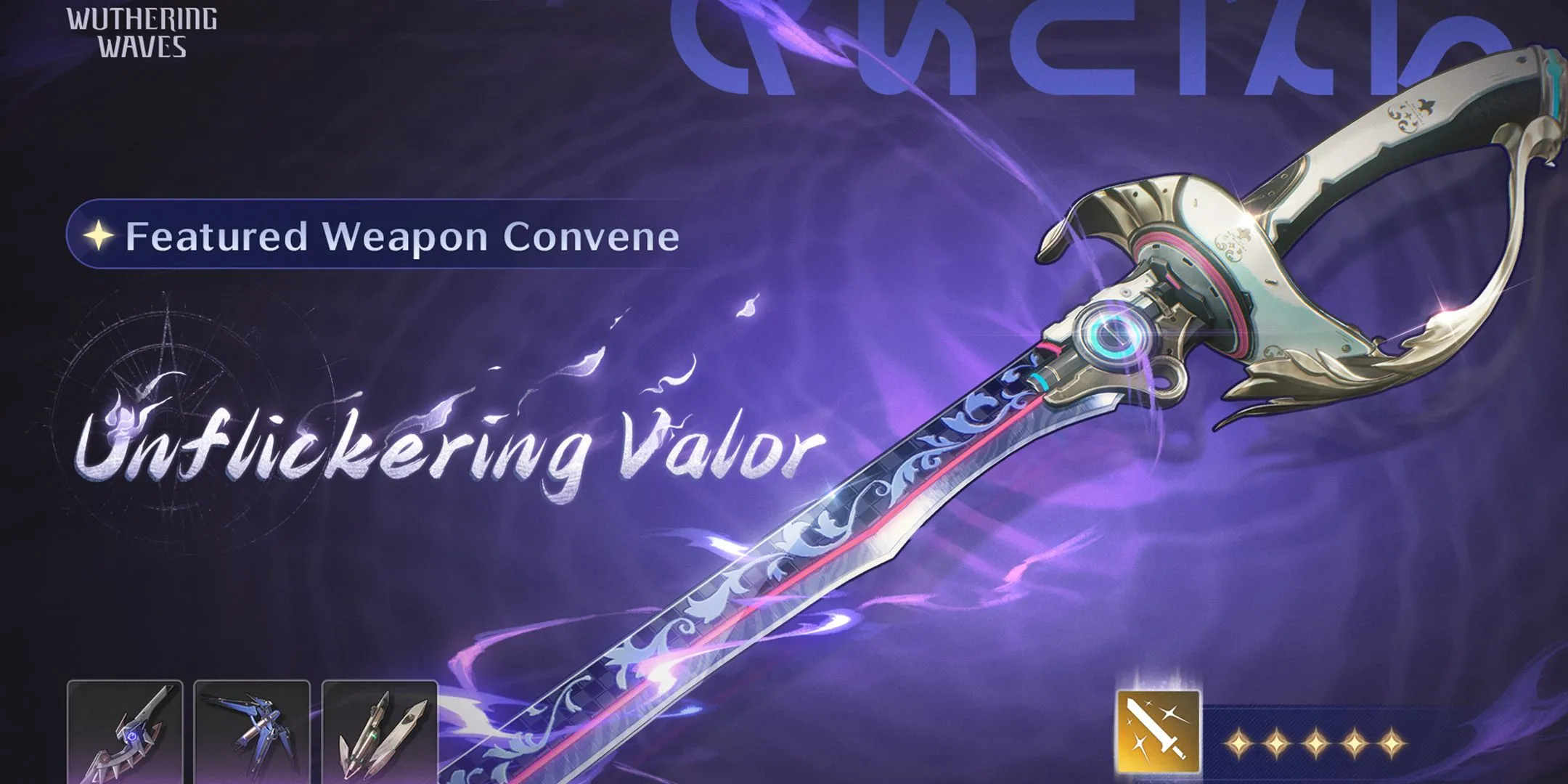Vũ khí 5 sao Unflickering Valor đi kèm banner Brant Wuthering Waves 2.1 Giai đoạn 2