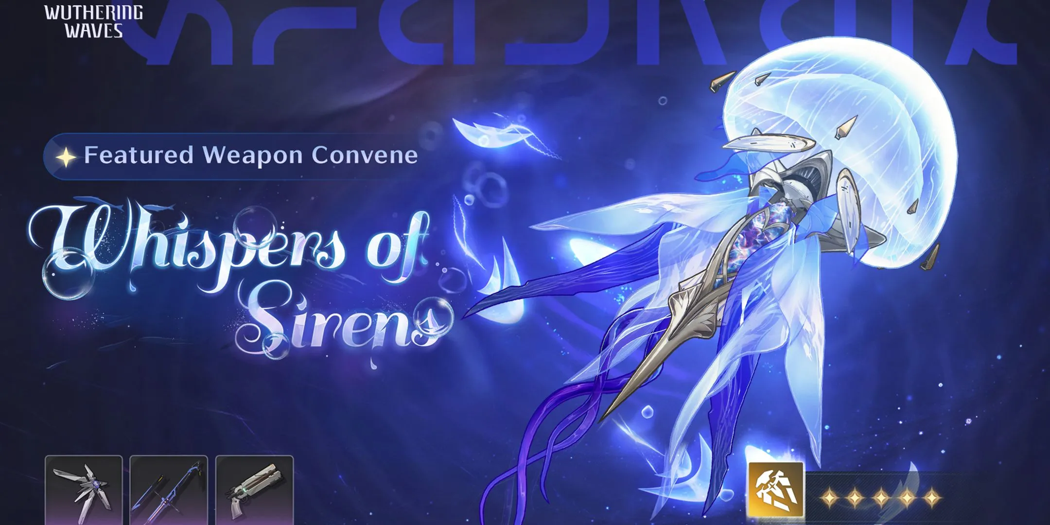 Vũ khí 5 sao Whispers of Sirens đi kèm banner Cantarella Wuthering Waves 2.2 Giai đoạn 1