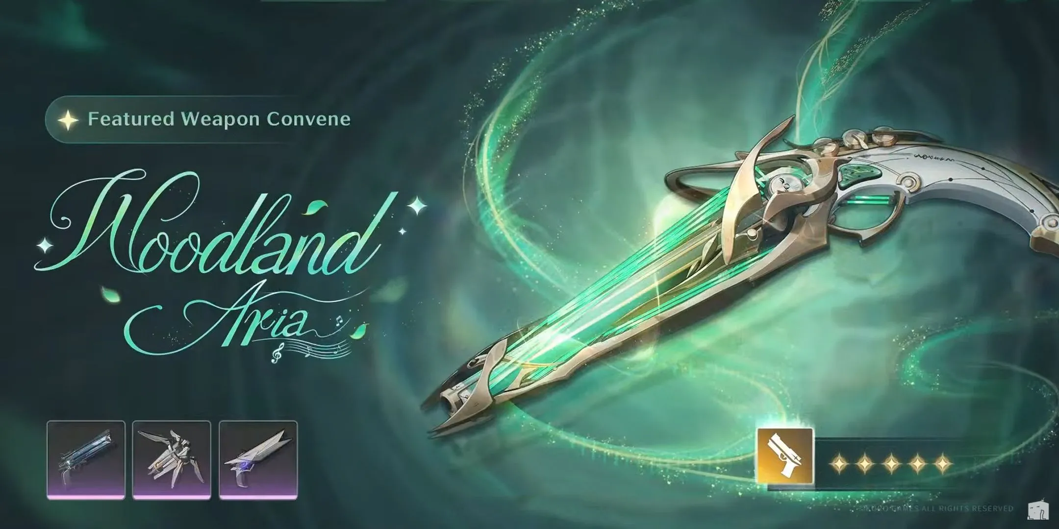 Vũ khí 5 sao Woodland Aria trong banner của Ciaccona Wuthering Waves 2.3 Giai đoạn 2